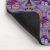 Fair Isle Cute Halloween Knitted Sweater Pattern マウスパッド (コーナー)