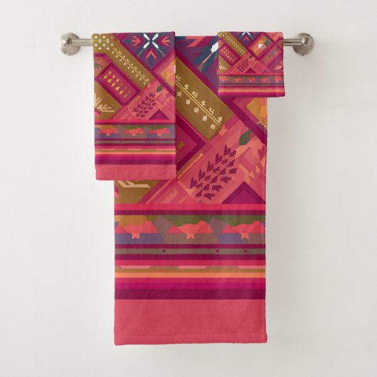 Fair isle design  バスタオルセット (インサイチュ)