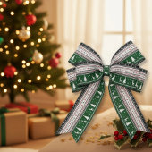 Fair Isle Holiday Knit グログランリボン