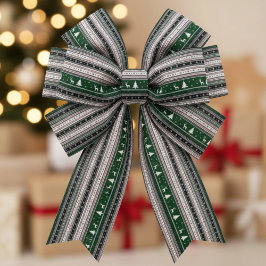 Fair Isle Holiday Knit サテンリボン