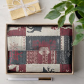 Fair Isle Knitted Patchwork | Rustic Reindeer 薄葉紙 (ギフト)