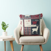 Fair Isle Knitted Patchwork | Rustic Reindeer (2) クッション (椅子)