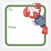 Fair Isle Lobsters Square Sticker スクエアシール (正面)