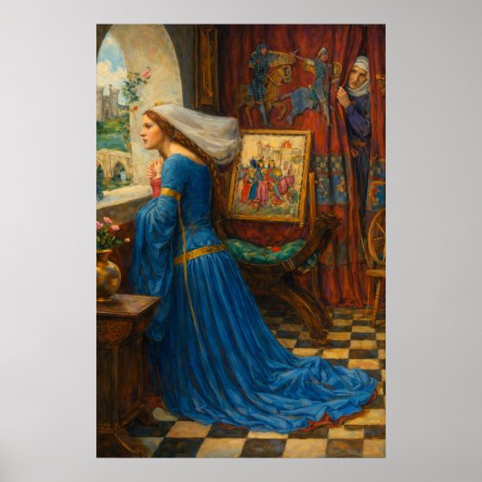 Fair Rosamund by John William Waterhouse ポスター (正面)