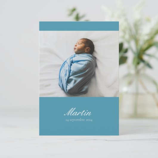 Faire-part偵察 – クラシック1写真 招待状 (スタンド正面)