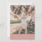 Faire-part adoption "Faustine" シーズンカード (正面)