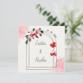 Faire Part Carrée "Coquelicots" シーズンカード (スタンド正面)