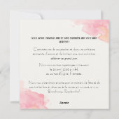 Faire Part Carrée "Coquelicots" シーズンカード (裏面)