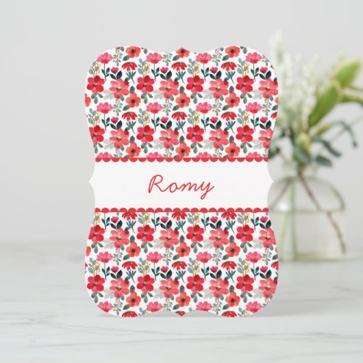 Faire part d naissance "Romy" 招待状 (スタンド正面)