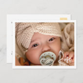 Faire-Part d'adoption "Rose" シーズンポストカード (正面/裏面)