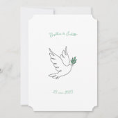 Faire-Part de Baptême Colomba 招待状 (正面)