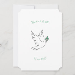 Faire-Part de Baptême Colomba 招待状