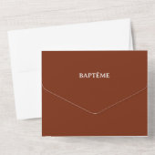 Faire-Part de Baptême Léon オールインワン招待状 (裏面)