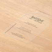 Faire-Part de Baptême Louisa アクリル招待状 (レイダウン)