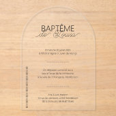 Faire-Part de Baptême Louisa アクリル招待状 (正面)