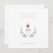 Faire-Part de Baptême Marina 招待状 (正面/裏面)