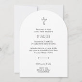 Faire-Part de Baptème religieux Charlotte 招待状 (裏面)