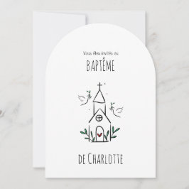 Faire-Part de Baptème religieux Charlotte 招待状