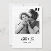 Faire-Part de mariage Apostrophe 招待状 (正面)