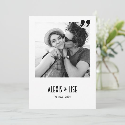 Faire-Part de mariage Apostrophe 招待状 (スタンド正面)