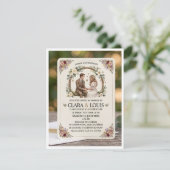 Faire-part de Mariage Champêtre : L'Amour en Douce 出欠カード (スタンド正面)