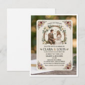 Faire-part de Mariage Champêtre : L'Amour en Douce 出欠カード (正面/裏面)