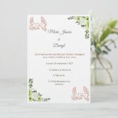 Faire-part de Mariage Élégant  招待状 (スタンド正面)