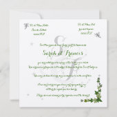 faire-part de mariage lierre et fées kraft (裏面)