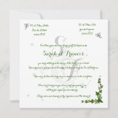 faire-part de mariage lierre et fées personnalisé 招待状 (裏面)