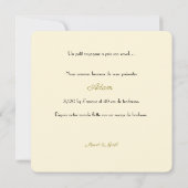 Faire part de naissance Adam 招待状 (裏面)