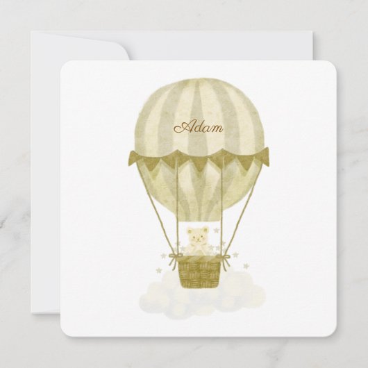 Faire part de naissance Adam 招待状 (正面)