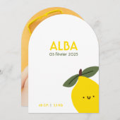 Faire-Part de naissance Alba 招待状 (正面/裏面)