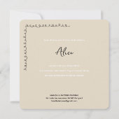 Faire-Part de naissance Alice セーブザデート (裏面)