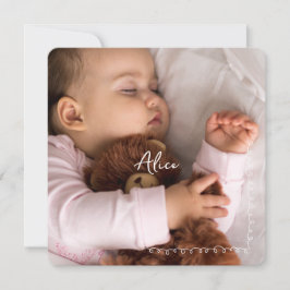 Faire-Part de naissance Alice セーブザデート