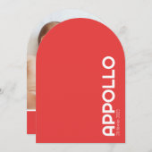 Faire-part de naissance APPOLLO II 招待状 (正面/裏面)