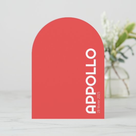 Faire-part de naissance APPOLLO II 招待状 (スタンド正面)