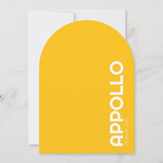 Faire-part de naissance APPOLO 招待状 (正面)