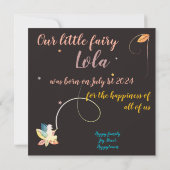 Faire-part de naissance fée de l'automne (裏面)