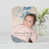 Faire-part de naissance - Fille 案内状 (スタンド正面)