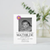 Faire-part de naissance - Fille 案内状 (スタンド正面)