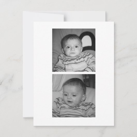 Faire-part de naissance - Fille 案内状 (裏面)