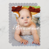 Faire-part de naissance Garçon 案内状 (正面/裏面)