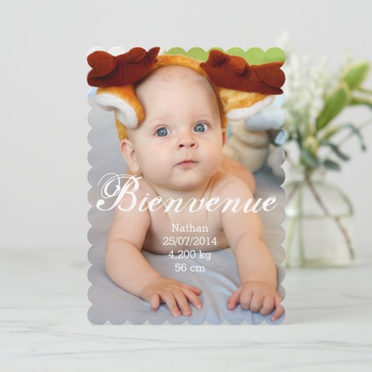 Faire-part de naissance Garçon 案内状 (スタンド正面)