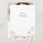Faire-part de naissance Hanaé セーブザデート (正面/裏面)
