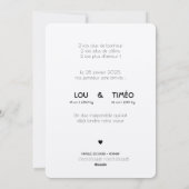 Faire-Part de naissance jumeaux Kraft  シーズンカード (裏面)