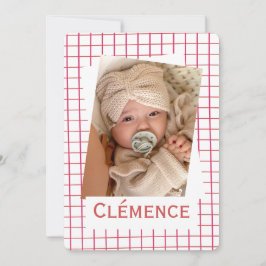 Faire-Part de naissance "Linéa" 招待状