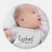 Faire-Part de naissance magnet Raphaël マグネット (正面)
