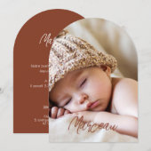 Faire-part de naissance Marceau 招待状 (正面/裏面)