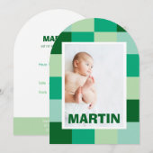Faire-Part de naissance Martin 招待状 (正面/裏面)