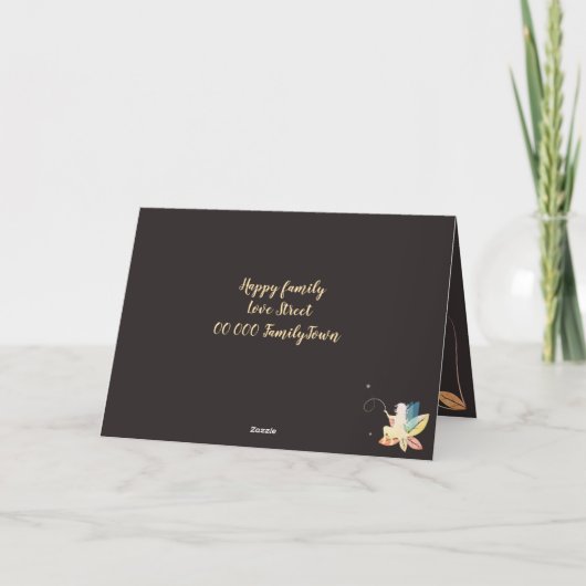 Faire-part de naissance petite fée 招待状 (裏面)